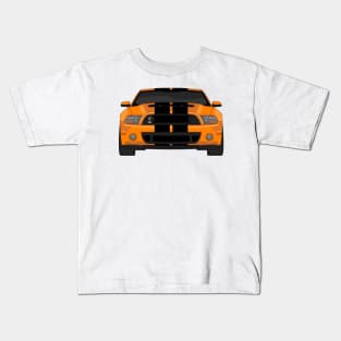 MUSTANG SHELBY GT500 ORANGE Kids T-Shirt